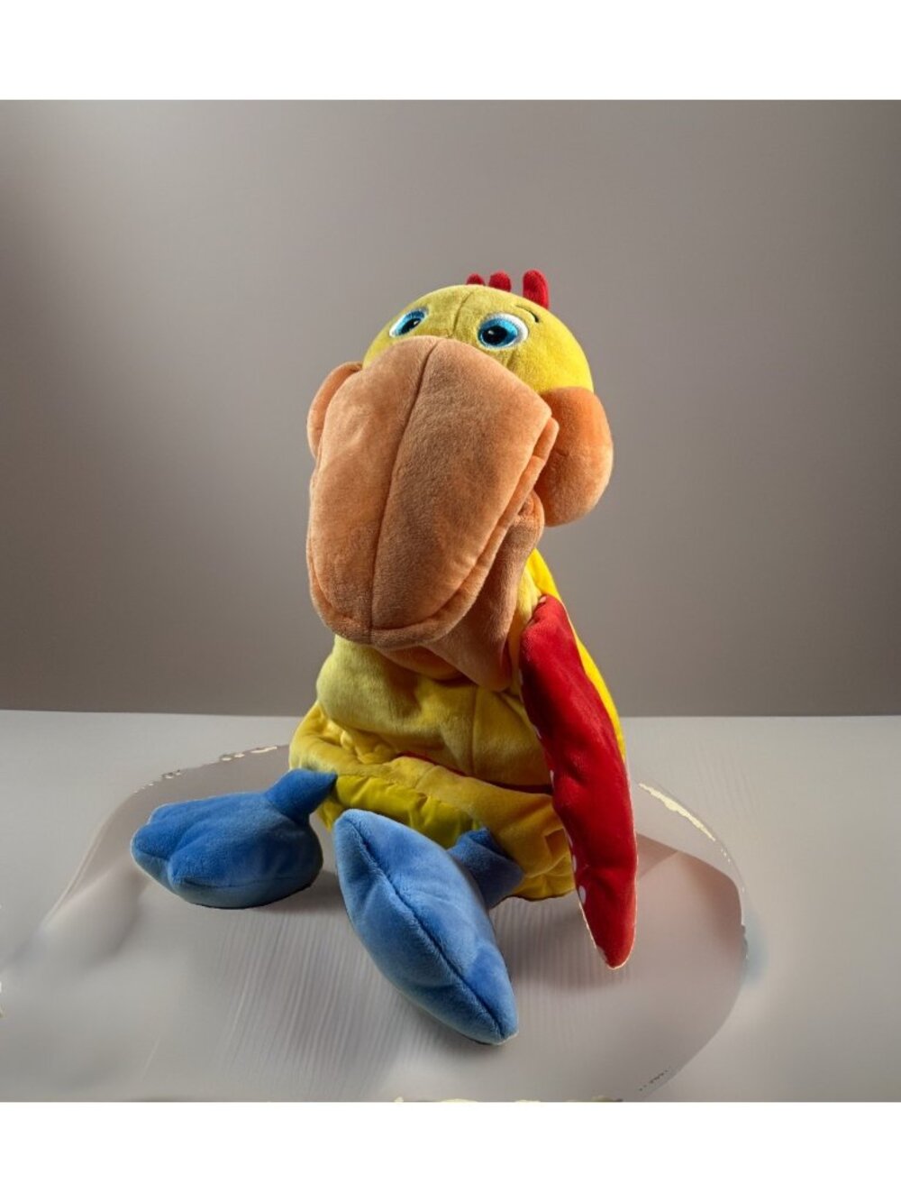 Melissa & Doug Kids 17” Hungry Pelican Plush Storage Stuffed Toy Rattle Crinkle